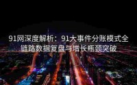 91网深度解析：91大事件分账模式全链路数据复盘与增长瓶颈突破