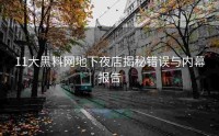 11大黑料网地下夜店揭秘错误与内幕报告