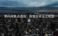 黑料网焦点透视：舆情反转全过程图鉴