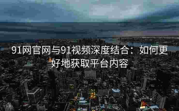 91网官网与91视频深度结合：如何更好地获取平台内容