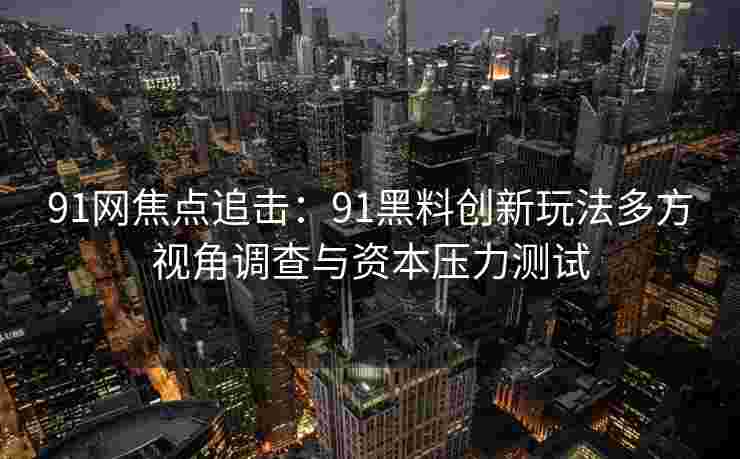 91网焦点追击:91黑料创新玩法多方视角调查与资本压力测试 91网焦点追击:91黑料创新玩法多方视角调查与资本压力测试
